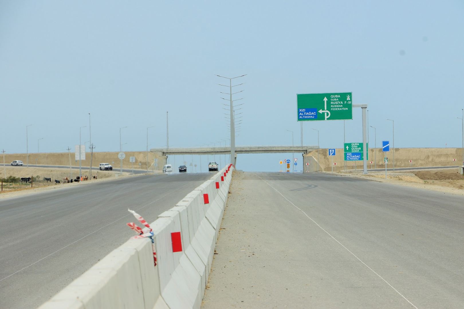 Yeni ödənişli avtomagistralın 30 km-lik hissəsinin tikintisi sona çatır (FOTO) - Gallery Image