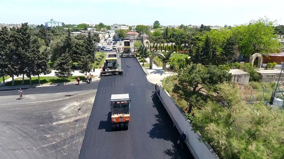 Bakıda 18 km yol yenidən qurulur (FOTO) - Gallery Image