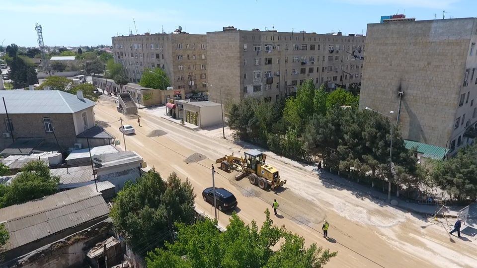 Bakıda 18 km yol yenidən qurulur (FOTO) - Gallery Image