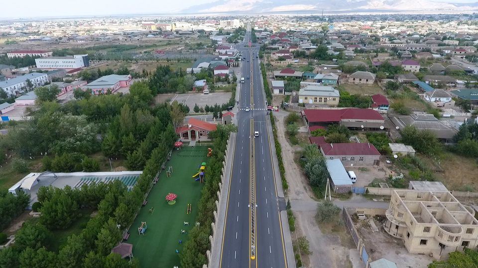 Hacıqabul-Muğan avtomobil yolu yenidən qurulub (FOTO) - Gallery Image