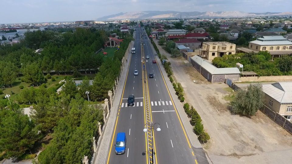 Hacıqabul-Muğan avtomobil yolu yenidən qurulub (FOTO) - Gallery Image