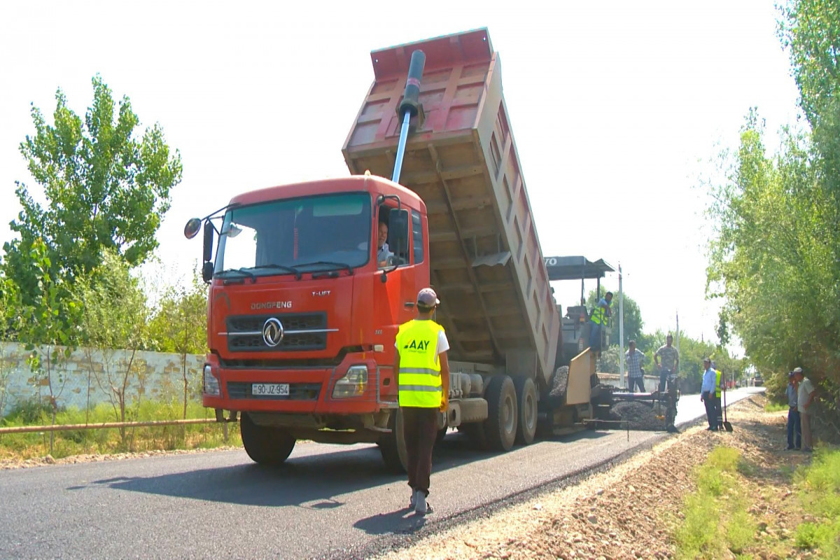 Salyanda 5 kəndin yolunun yenidən qurulması yekunlaşır - <span class=