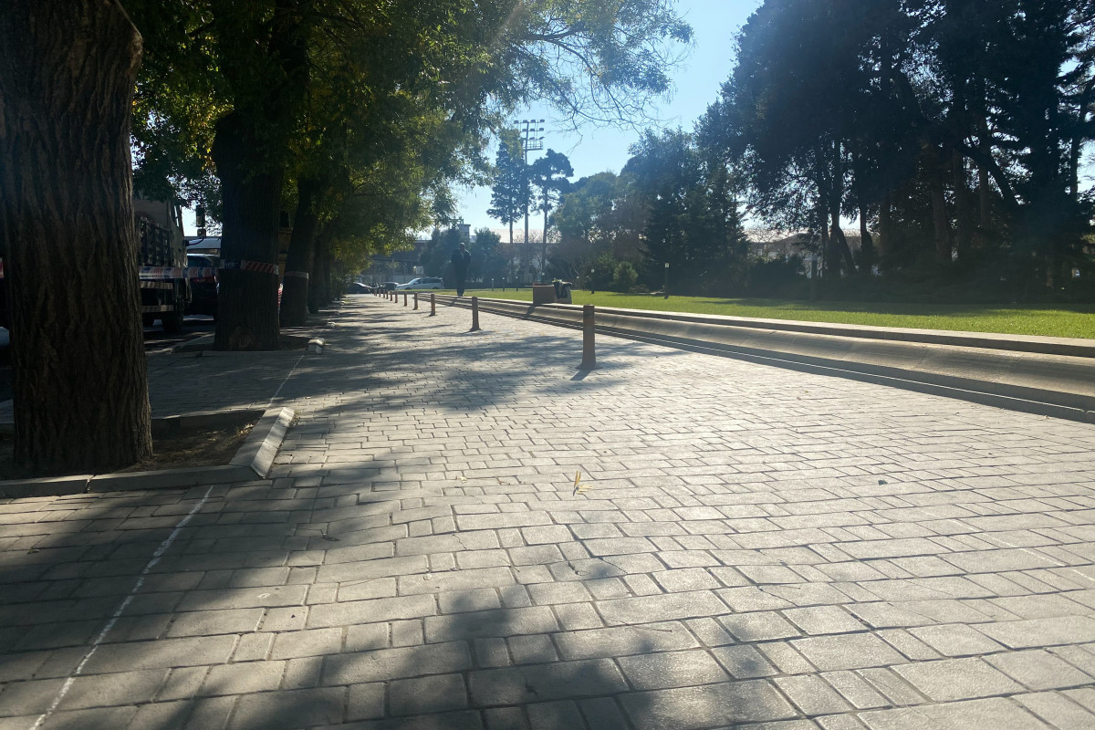 Bakıda 7,5 km uzunluğunda velosiped yolunun inşasına başlanılıb - FOTO 