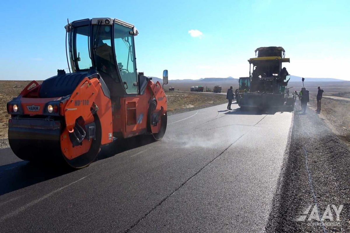 Müasir turizm infrastrukturuna gedən yeni avtomobil yolu inşa edilir - FOTO 