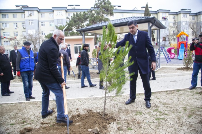 Xəzər rayonunda daha bir məhəllə abadlaşdırıldı - FOTOLAR