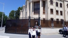 Mingəçevirdə məktəblilər yol polisinin qonağı oldular  - FOTO