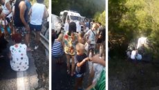 Turist avtobusu uçuruma yuvarlandı: 38-i Polşa vətəndaşı olmaqla 41 nəfər xəsarət alıb - VİDEO