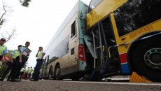 Tunel iki avtobus toqquşdu: 12 yaralı