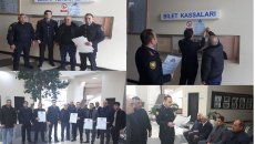 Yol polisi Quba avtovağzalında maarifləndirmə aksiyası keçirib - FOTO - VİDEO