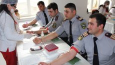 Astarada polis əməkdaşları qanvermə aksiyasında fəal şəkildə iştirak ediblər - FOTO