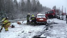 Rusiyada ağır yol qəzasında 3 nəfər ölüb, 1 nəfər yaralanıb