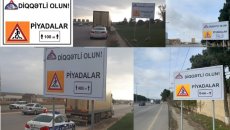 Yol polisindən piyadavurmalara qarşı təsirli AKSİYA - FOTO - VİDEO