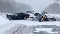 İki “Toyota”nın toqquşduğu ağır yol qəzasının - VİDEOsu