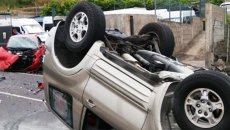 Azərbaycanda sərxoş “Jeep” sürücüsü qəza törətdi, 4 polis yaralandı