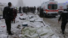 Türkiyədə yolun buzlu və sürüşkən olması qəzaya səbəb oldu: 46 sərnişin yaralanıb - FOTO