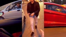 Azərbaycanlı bloqerdən maraqlı addım: Cütlüyə “Lamborghini”sini sürməyə verdi  - VİDEO