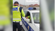 Yol polisi icazəsi olan sürücünü cərimələdi - DYP-dən AÇIQLAMA   - VİDEO - FOTO