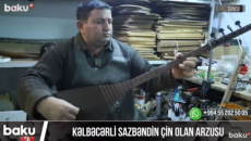 Kəlbəcərli sazbəndin çin olan arzusu  - VİDEO