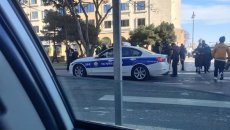 Bakıda yol polisi maşını qəzaya düşdü - DYP-dən AÇIQLAMA   - FOTO