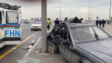 Bayraq Meydanının qarşısında ağır qəza: Bir ailənin dörd üzvü yaralandı - FOTO - VİDEO