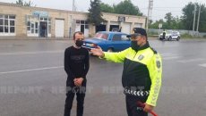 Kürdəmirdə yol polisi  piyadalara qarşı reyd keçirdi - FOTO