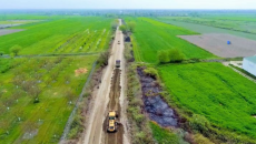 Şabranda avtomobil yolu yenidən qurulur  - FOTO