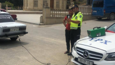 Şabranda yol polisi “Təmiz hava“  aylığı ilə bağlı tədbir keçirib  - FOTO