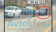 Bakıda 300 minlik “Maybach” piyadanı keçidin üstündə vurub öldürdü   - 99-AA-323 - VİDEO