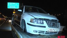 Bakıda yolda təmizlik işinin aparılması daha bir qəzaya səbəb olub - FOTO - VİDEO