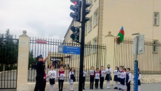 Şəki yol polisi maarifləndirici tədbir keçirib  - FOTO