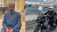 Türkiyədə motosikletli imam marağa səbəb olub - FOTO 