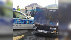 Yol polisi Salyanda sürücünü təqib edərkən qəza törədib? - RƏSMİ AÇIQLAMA   - FOTO