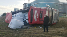 TIR sürücü sükan arxasında infarkt keçirdi: dəhşətli qəzadan görüntülər  - FOTO   - VİDEO 