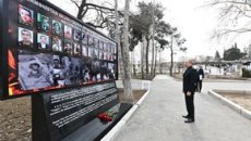 Prezident Gəncə Memorial Kompleksinin təməlini qoyub