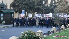 Bakıda bugünkü Xocalı yürüşündən - FOTOLAR 