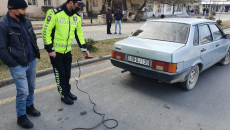 Balakəndə yol polisinin keçirdiyi reyddə 12 sürücü cərimələndi - FOTO